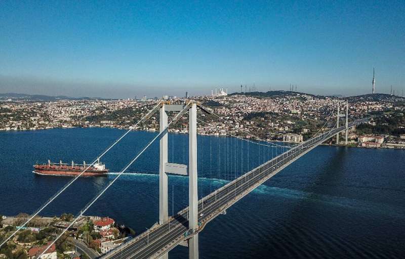 The water off Istanbul is abnormally tranquil due to coronavirus restrictions