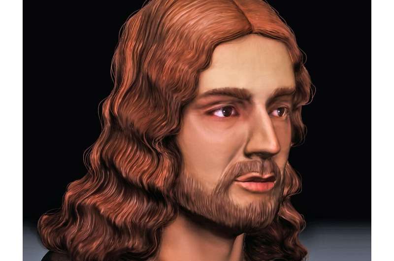 This is how Raphael looked, although he wouldn't have liked the accurate depiction of his nose