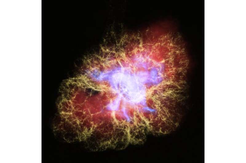 This supernova in a lab mimics the cosmic blast’s splendid aftermath