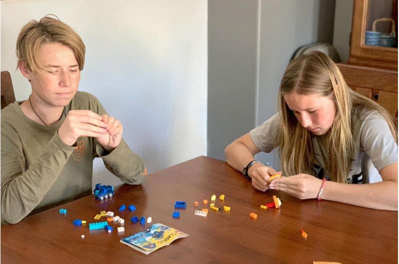 Using LEGO to test children's ability to visualize and rotate 3D shapes in space