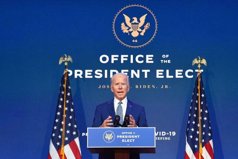 US President-elect Joe Biden has set up a coronavirus task force ahead of his inauguration on January 20, 2021