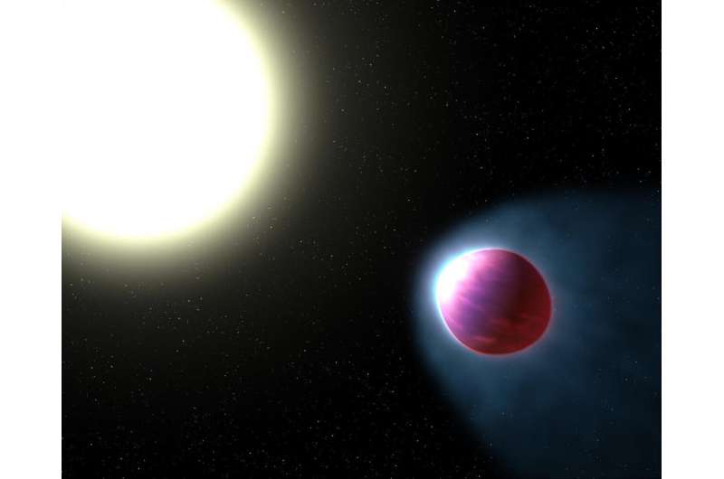 Vaporized metal in the air of an exoplanet