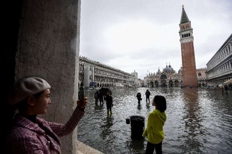 Venice regularly experiences &quot;acqua alta&quot;, abnormally high tides that flood shops and hotels as well as the famous St.