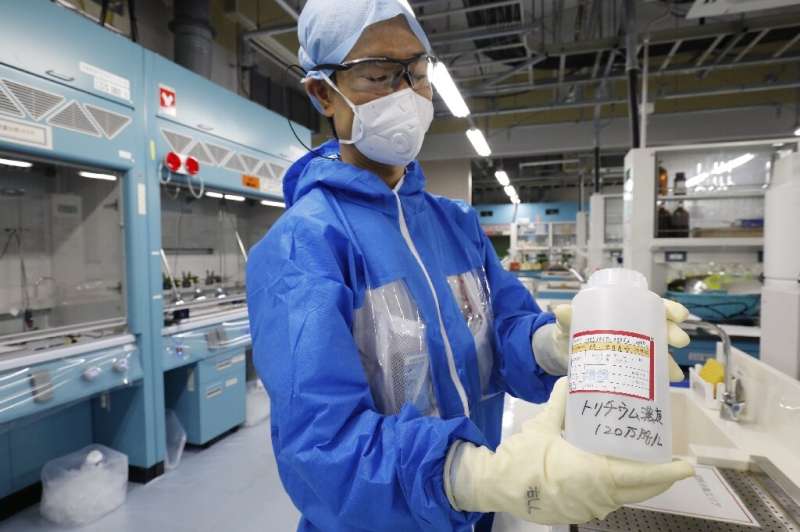 Water from the Fukushima plant has been filtered to reduce radioactivity