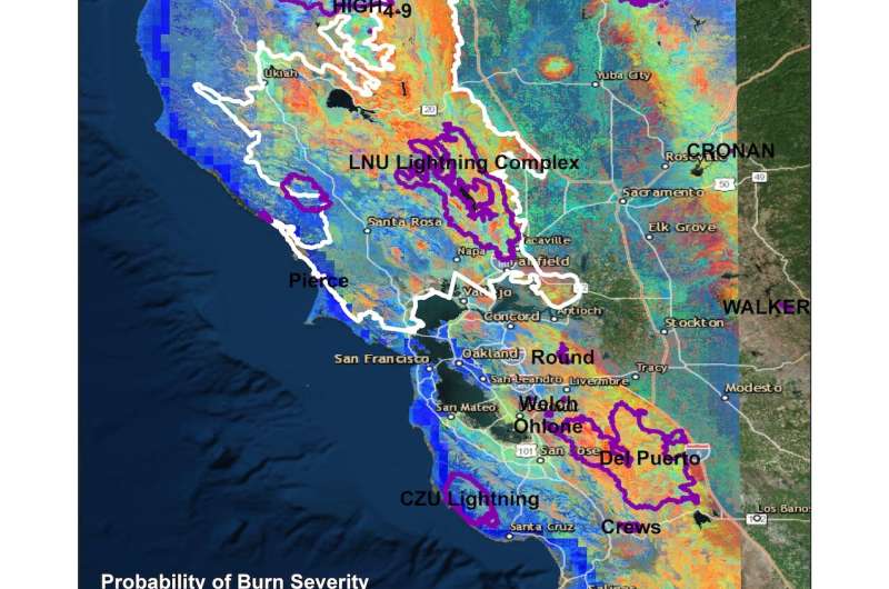 Wildfire on the rise since 1984 in Northern California's coastal ranges