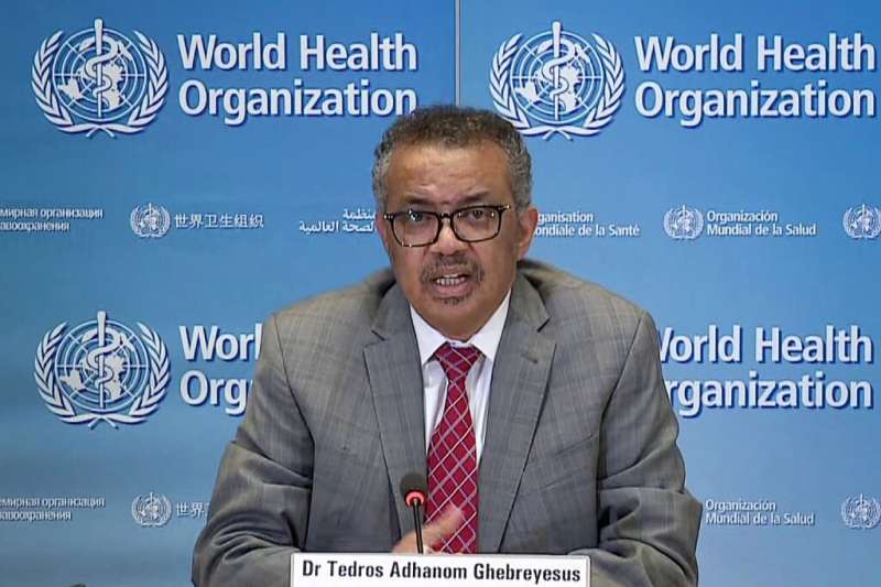 World Health Organization director-general Tedros Adhanom Ghebreyesus (pictured March 2020) said getting the COVID-19 virus unde