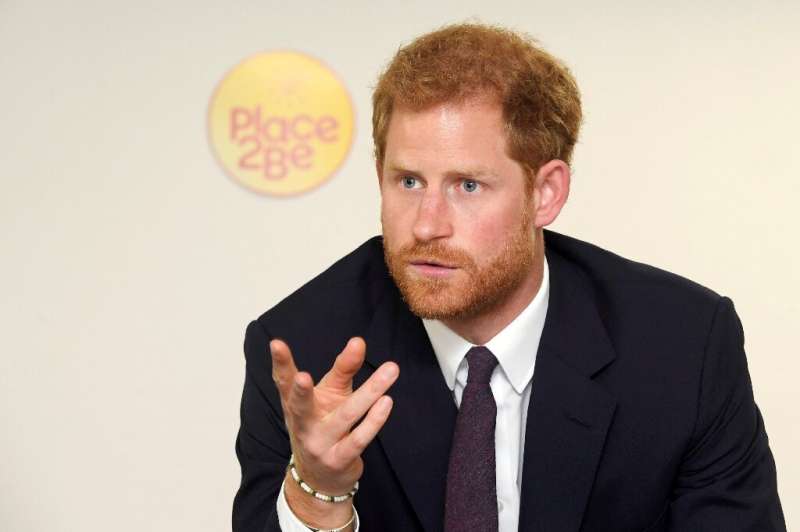Britain's Prince Harry, seen in a 2017 photo, has joined a San Francisco startup focusing on mental fitness coaching