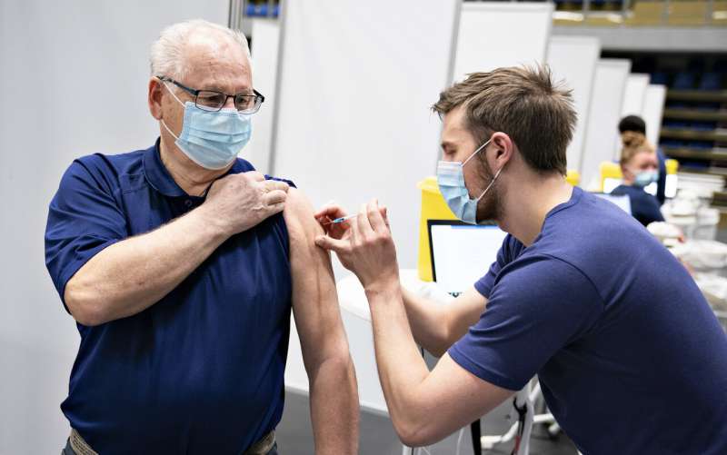 Danes vaccinate 100,000 people in a day to test system