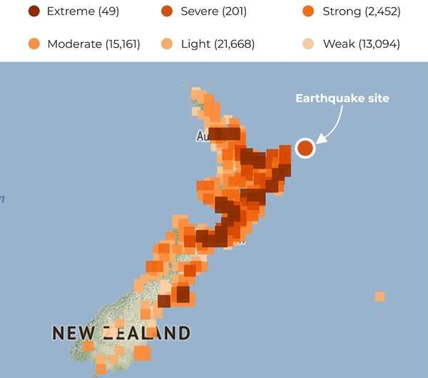 Finding if three earthquakes were linked