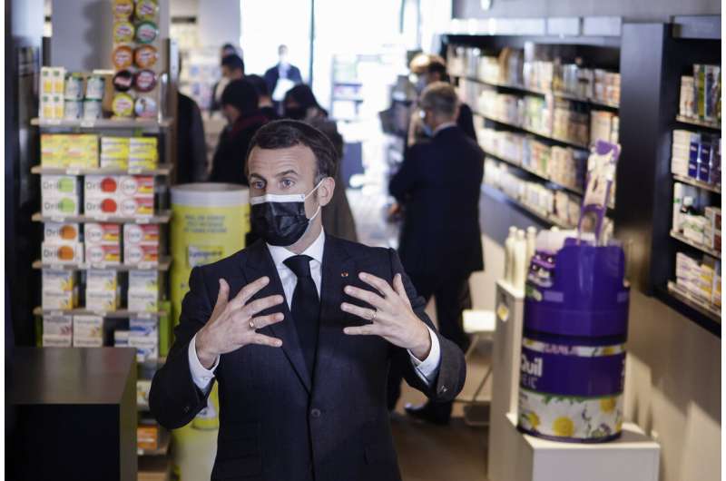 France hit by 3rd virus surge; culture minister in hospital