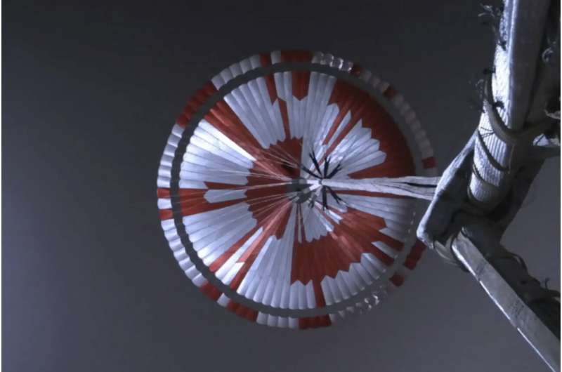 Mars rover's giant parachute carried secret message