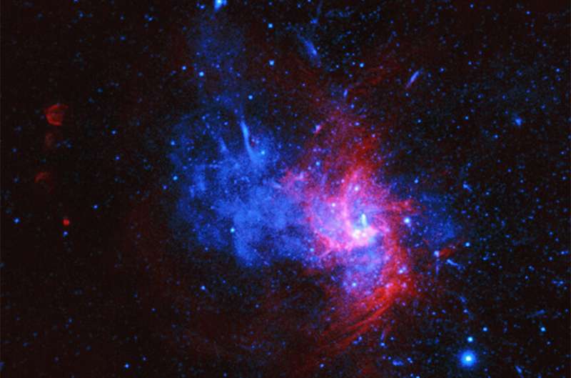 Rare blast's remains discovered in Milky Way's center