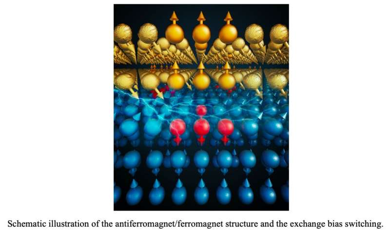 The demonstration of exchange bias switching in antiferromagnet/ferromagnet structure