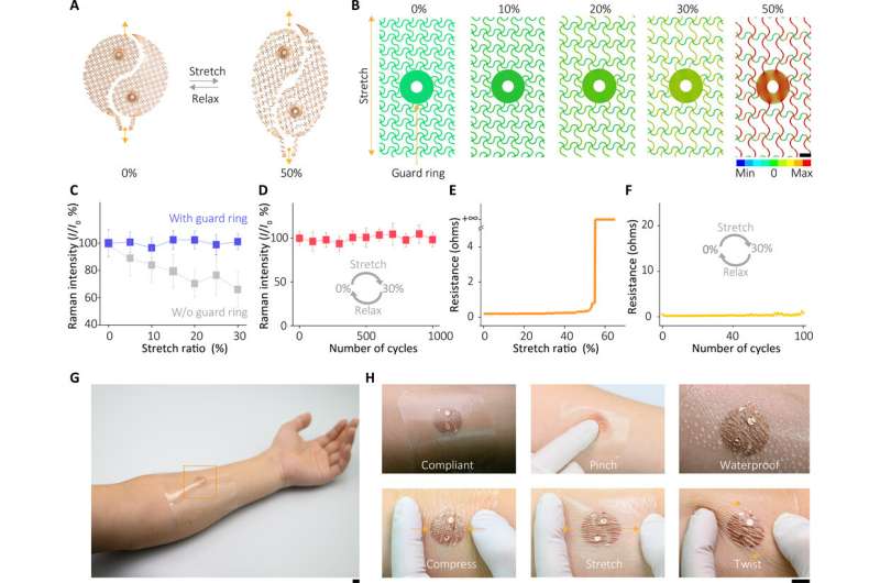 Wearable plasmonic-metasurface sensor for universal molecular fingerprint detection on biointerfaces
