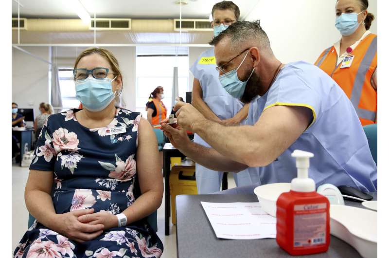 Vaccinations start without rush in Australia, parts of Asia