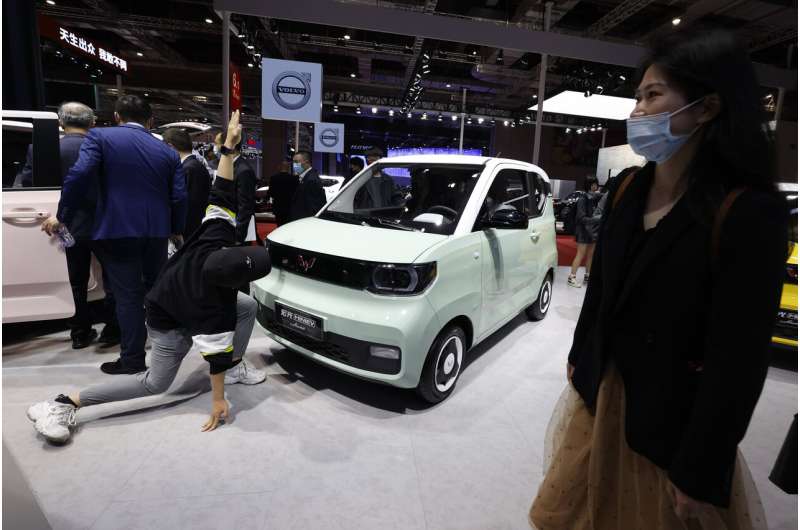 New SUV models star at China auto show under virus controls