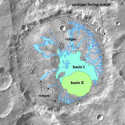 Researchers discover new type of ancient crater lake on Mars