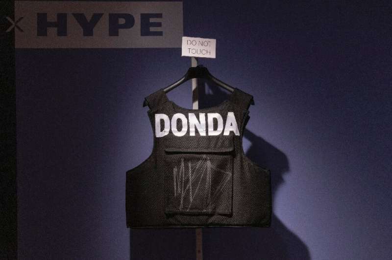 A bulletproof vest worn by rapper Kanye West was also going under the hammer at Christie's auction house in New York