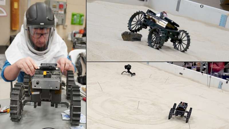 A CADRE of Mini-Rovers Navigate the Lunar Terrain of SLOPE