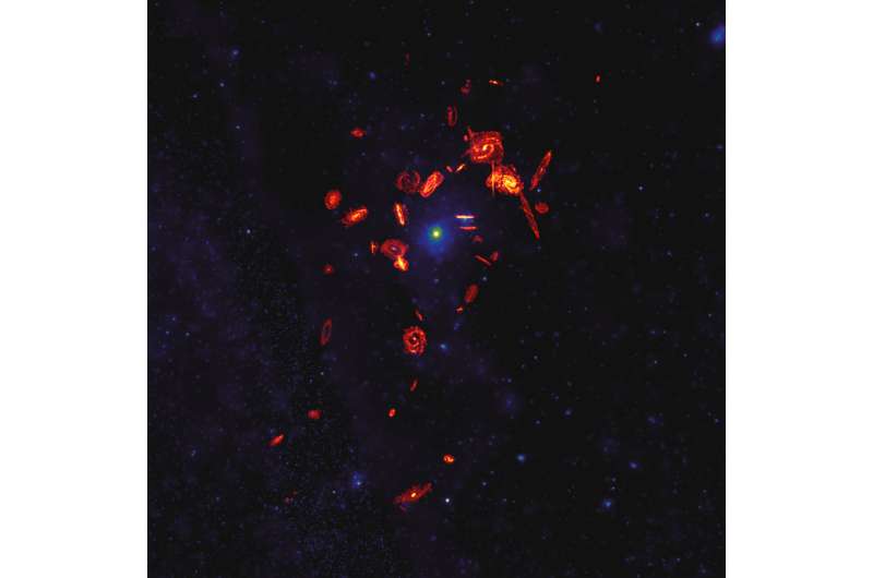 A Cosmic Whodunit: ALMA Study Confirms What’s Robbing Galaxies of Their Star-Forming Gas