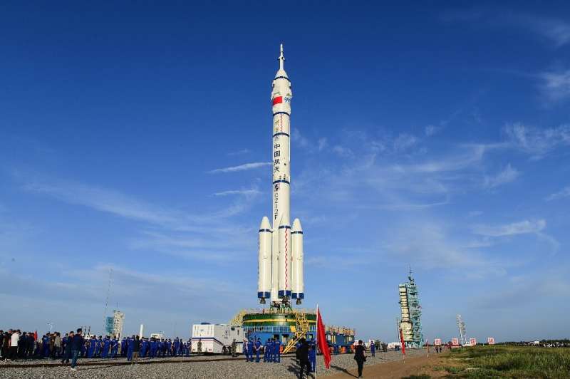 A Long March-2F rocket will carry the first crew to China's new space station