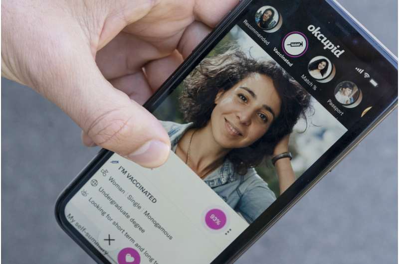 A new reason to swipe right? Dating apps adding vax badges