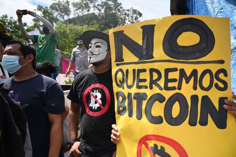 A recent opinion poll found that 70 percent of Salvadorans opposed the adoption of bitcoin as legal tender, and hundreds protest