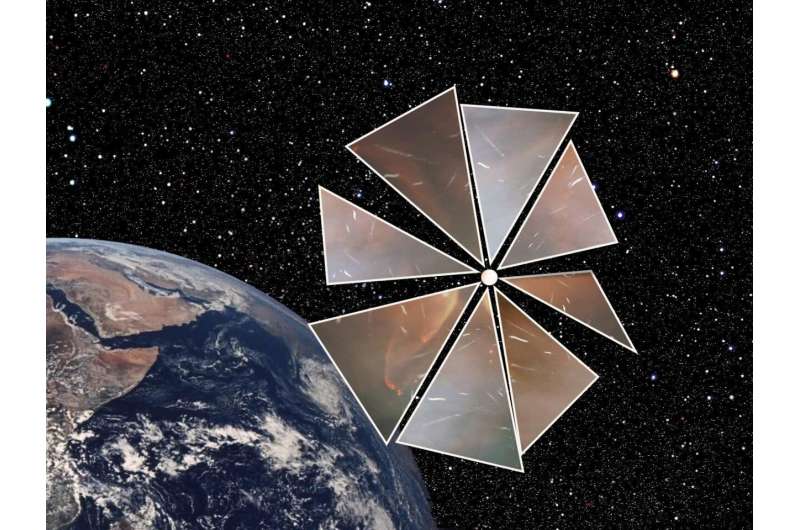 A small satellite with a solar sail could catch up with an interstellar object