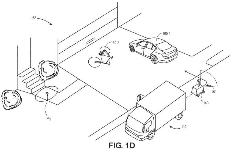 Amazon applies for patent on secondary delivery vehicle to carry packages from truck to doorstep