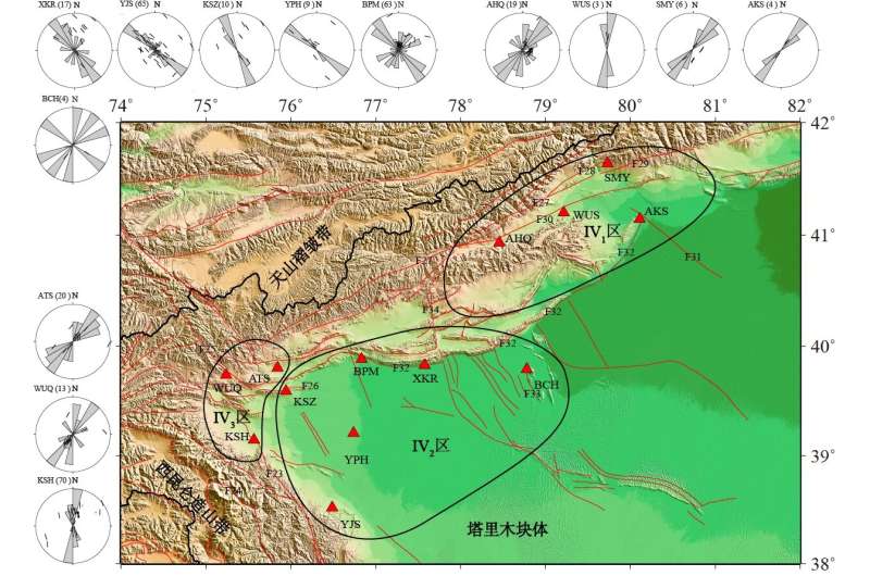 Anisotropic zoning in the upper crust of the Tianshan Tectonic Belt