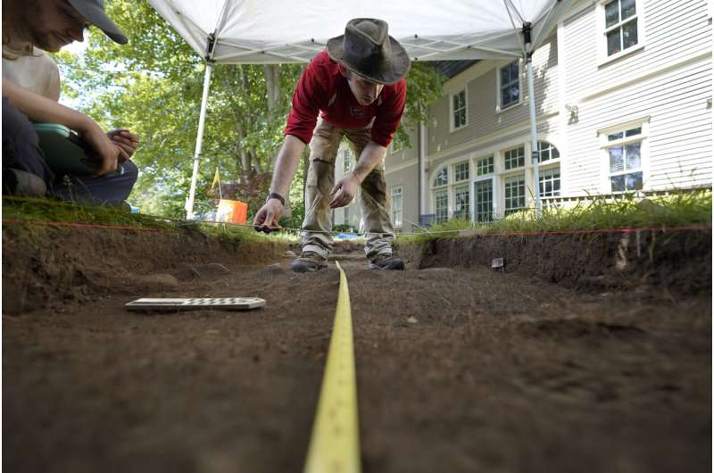 Archaeologists dig hilltop over Plymouth Rock one last time