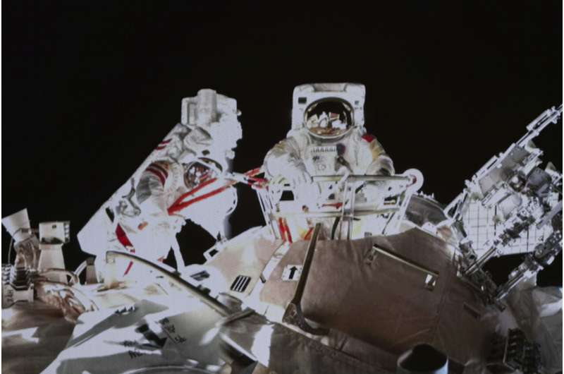 Astronaut conducts first spacewalk by Chinese woman