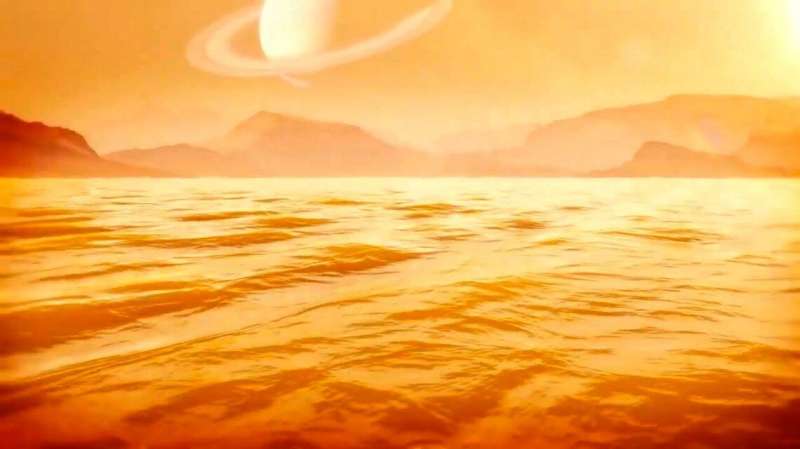 Astronomers estimate Titan's largest sea is 1,000-feet deep
