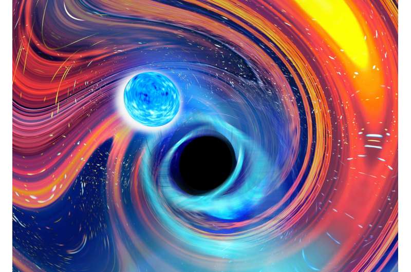 Astrophysicists detect first black hole-neutron star mergers