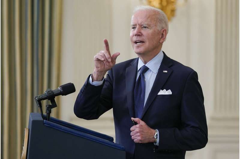 Biden aims to vaccinate 70% of American adults by July 4