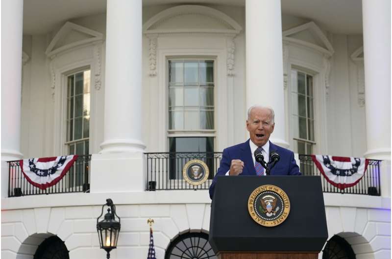 Biden: US 'coming back together,' but COVID not yet finished