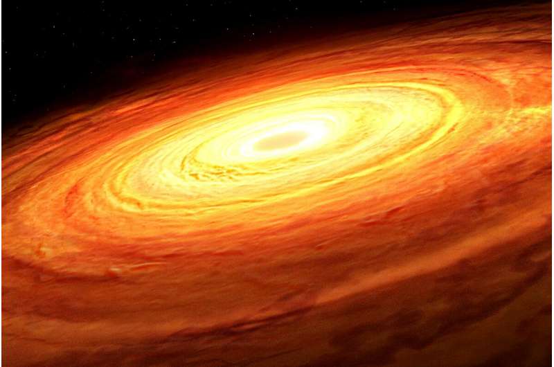 Black hole size revealed by its eating pattern