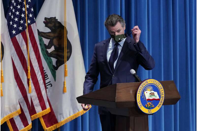California governor says mask mandate to end after June 15