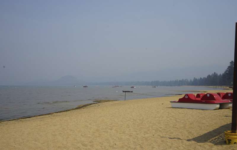 California wildfire near Lake Tahoe nearly half contained