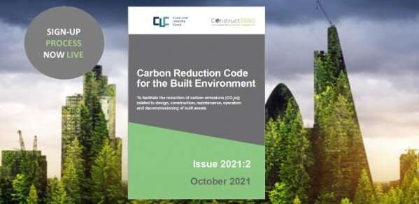 Carbon reduction code for the built environment offers organisations a collaborative approach to reducing carbon