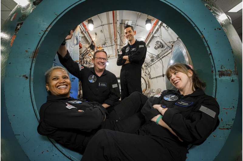 Contest winners, health worker orbiting world in SpaceX 1st