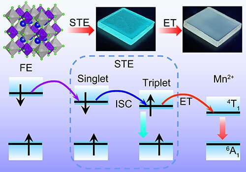 Double perovskite nanocrystals with bright emission based on triplet self-trapped excitons