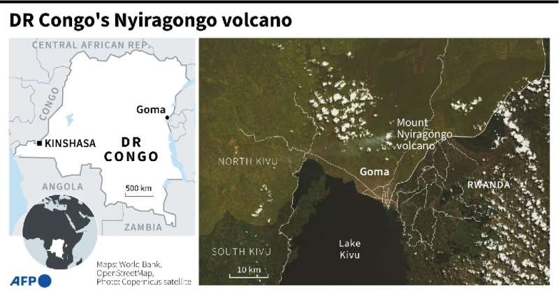 DR Congo's Nyiragongo volcano
