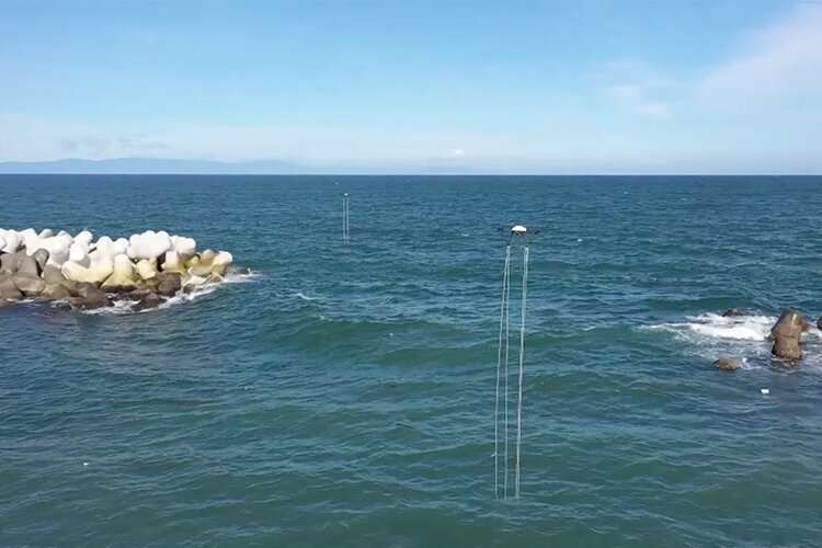 Drones show promise in speeding up communication with underwater robots for ocean surveys