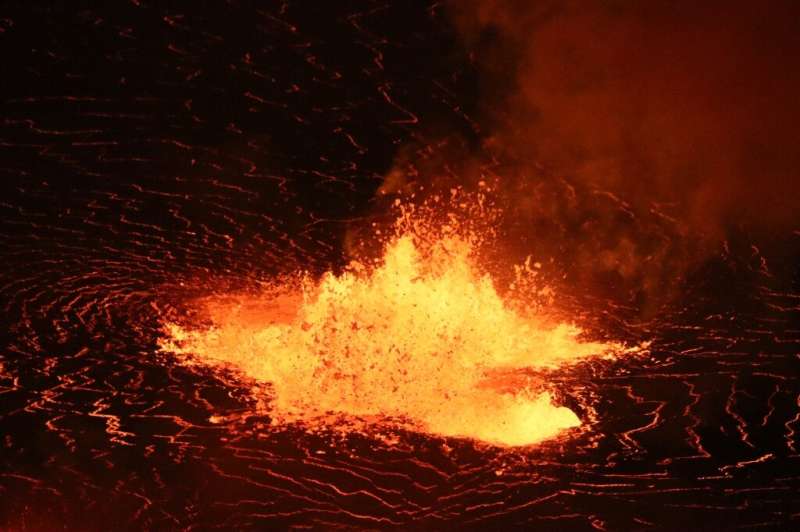 Eruptions such as the one seen here in a photo provided by the USGS in September 2021, have regularly occurred at Kilauea Volcan
