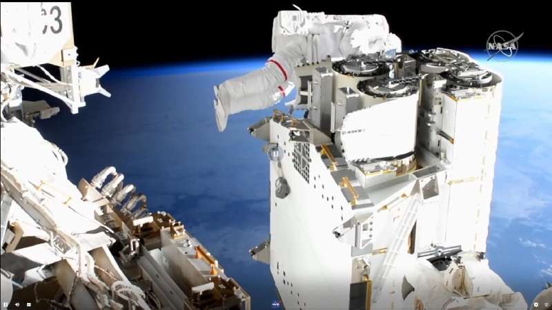 Astronauts install new rollout solar panels on International Space Station European-space-agency