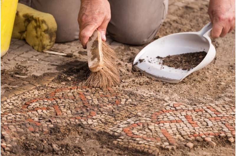 Extraordinary Roman mosaic and villa discovered beneath farmer's field in Rutland, UK