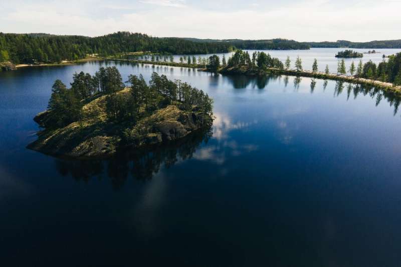 Finland's lake district lies close to the Russian border