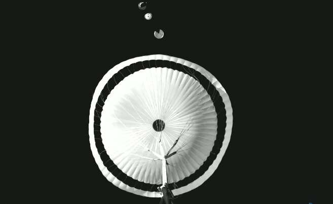 First high-altitude drop test success for ExoMars parachute