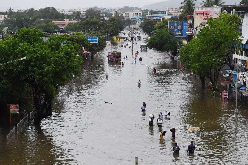 Flooding is common during India's monsoon season but climate change is making the monsoon stronger, according to a report from t